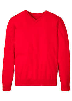 Sweter z dekoltem w serek