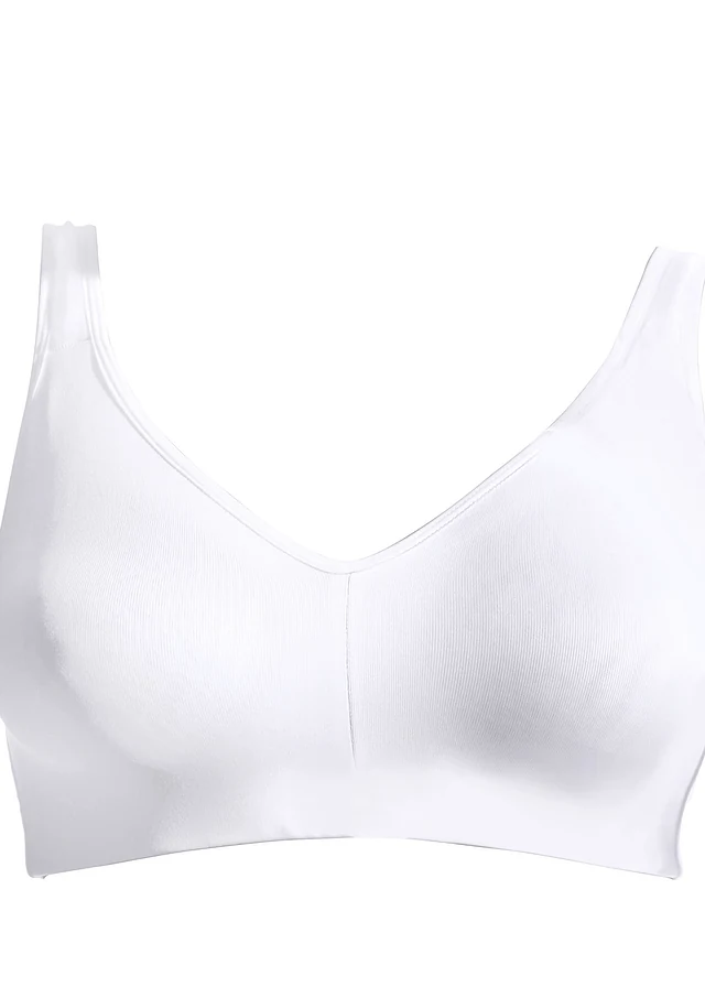 Soutien-gorge de sport, maintien modéré, Couleur: blanc