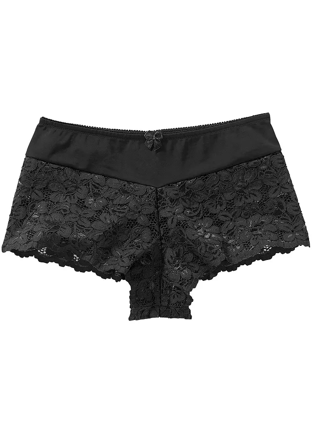 Chilot panty maxi cu dantelă