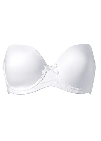 Podprsenka bez ramínek, s kosticemi • bílá • bonprix obchod