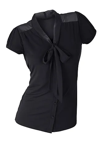 Úpletová halenka • černá • bonprix obchod