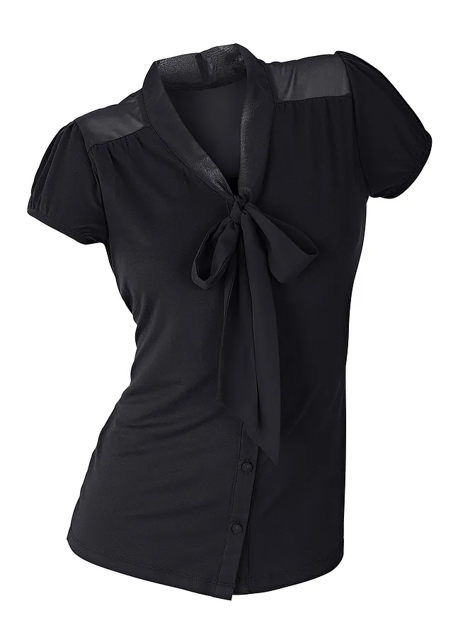 Úpletová halenka • černá • bonprix obchod