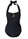 Maillot 1 pièce sculptant, maintien léger, avec strass, Couleur: noir