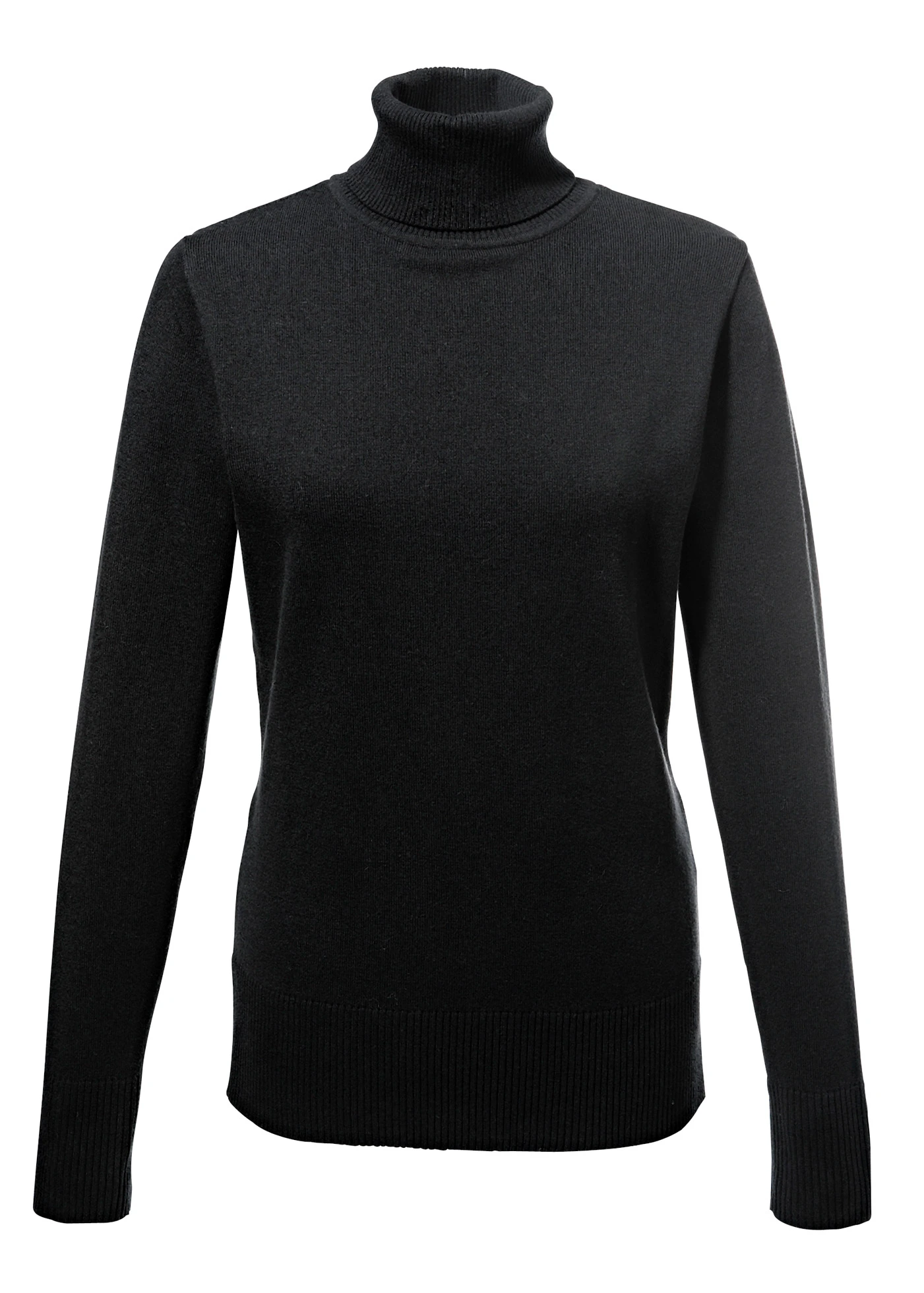 Rolákový svetr z jemné pleteniny • černá • bonprix obchod