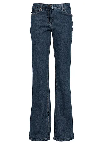 Jeansy ze stretchem o kroju bootcut i wysokim stanem