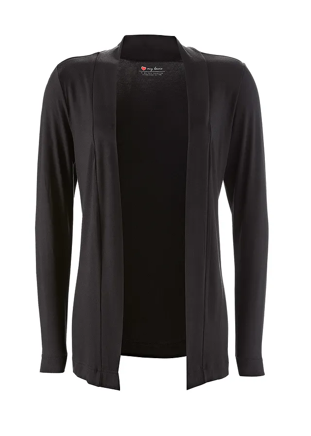 Shirtvest van zacht viscose • zwart • bonprix online shop