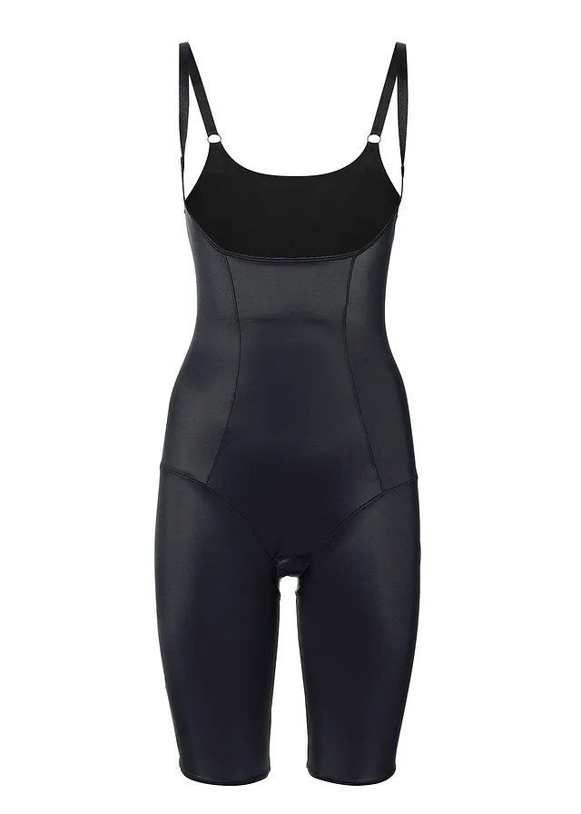 Modelujące body bezszwowe, średni stopień modelowania sylwetki • czarny • sklep bonprix