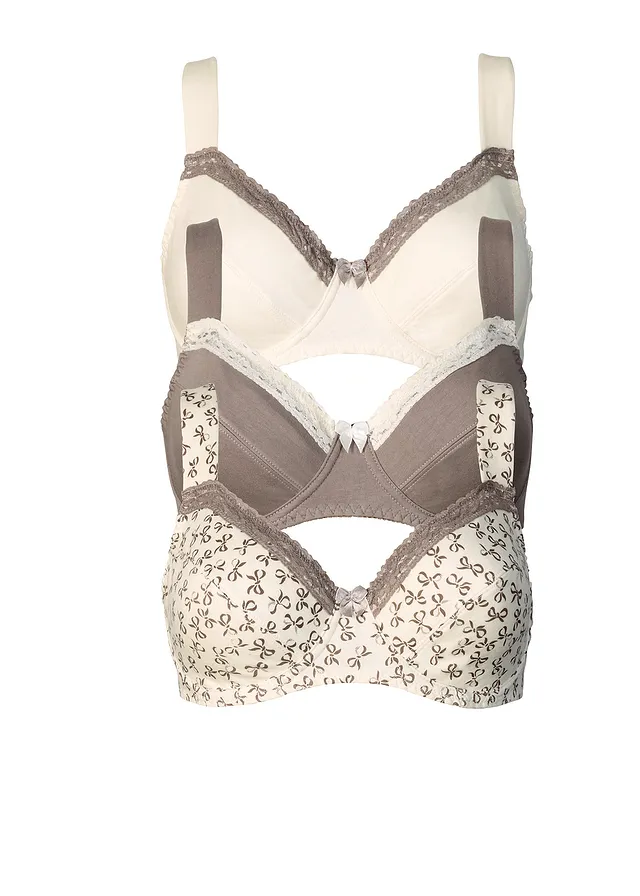 Sutien (3buc/pac), cu bumbac