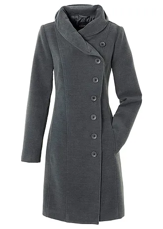 Manteau court, taille courte • anthracite chiné • Boutique bonprix