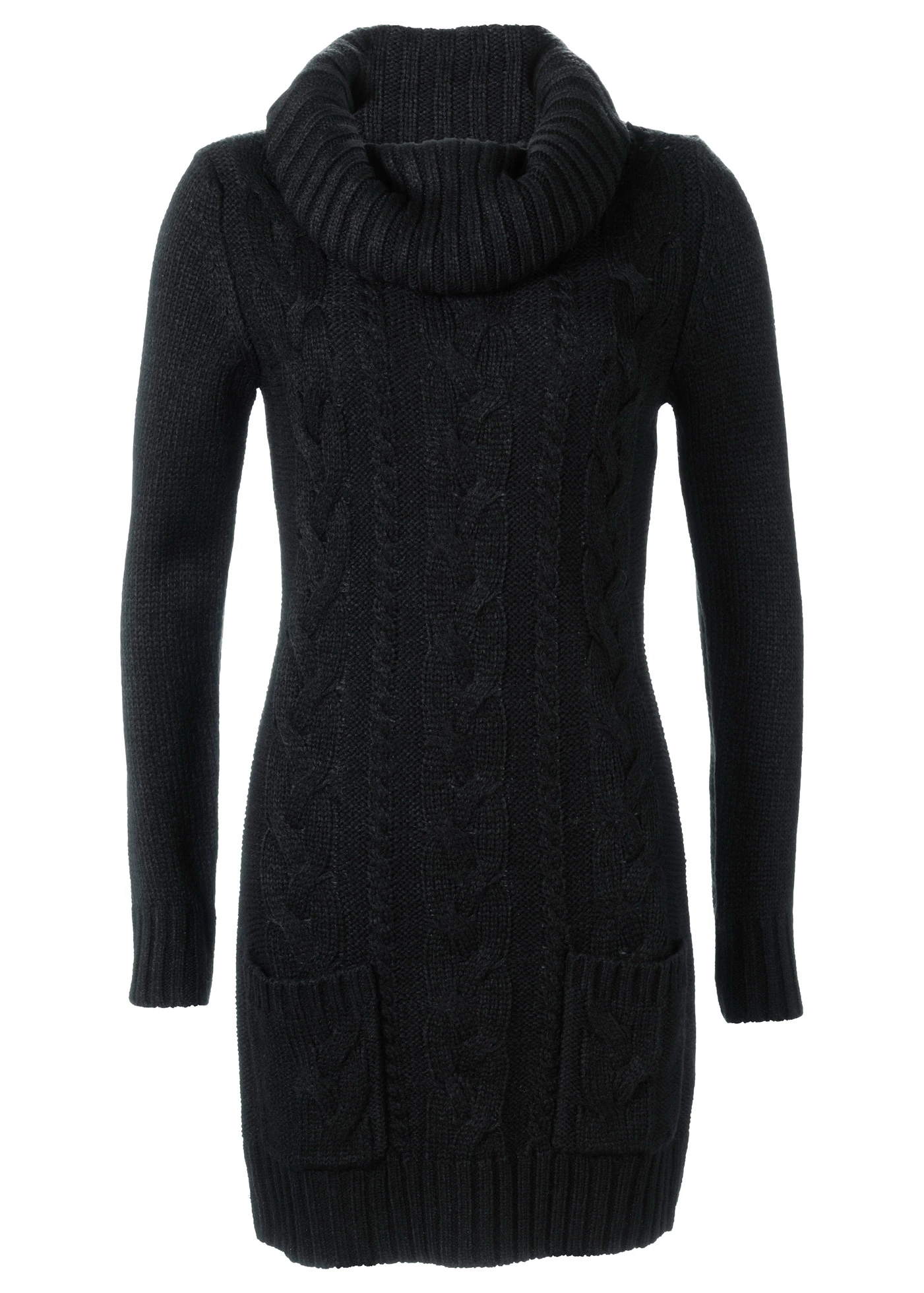 Pletené šaty • černá • bonprix obchod