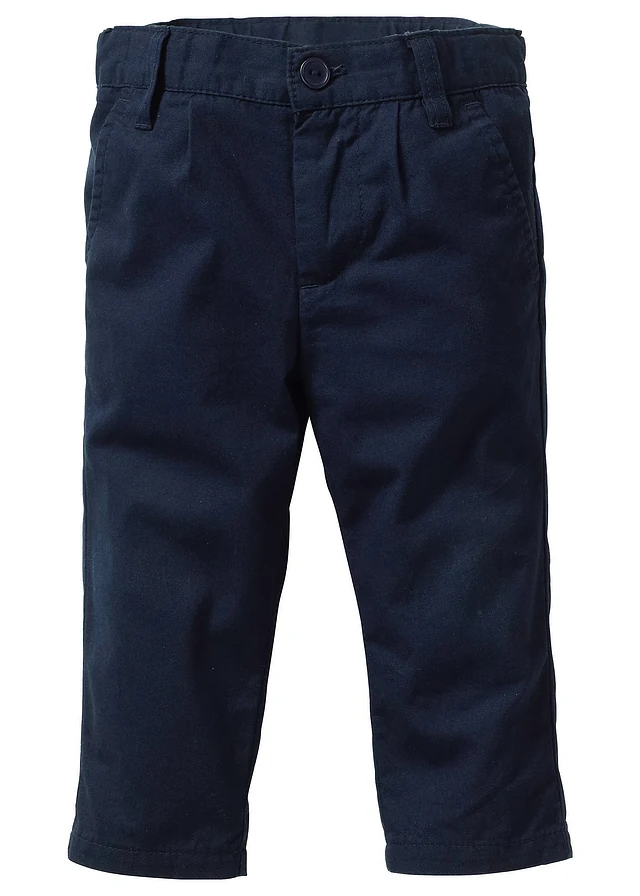 Baby pak: overhemd, gilet en broek van puur katoen (3-dlg. set) • wit-donkerblauw • product-page.page-title-suffix