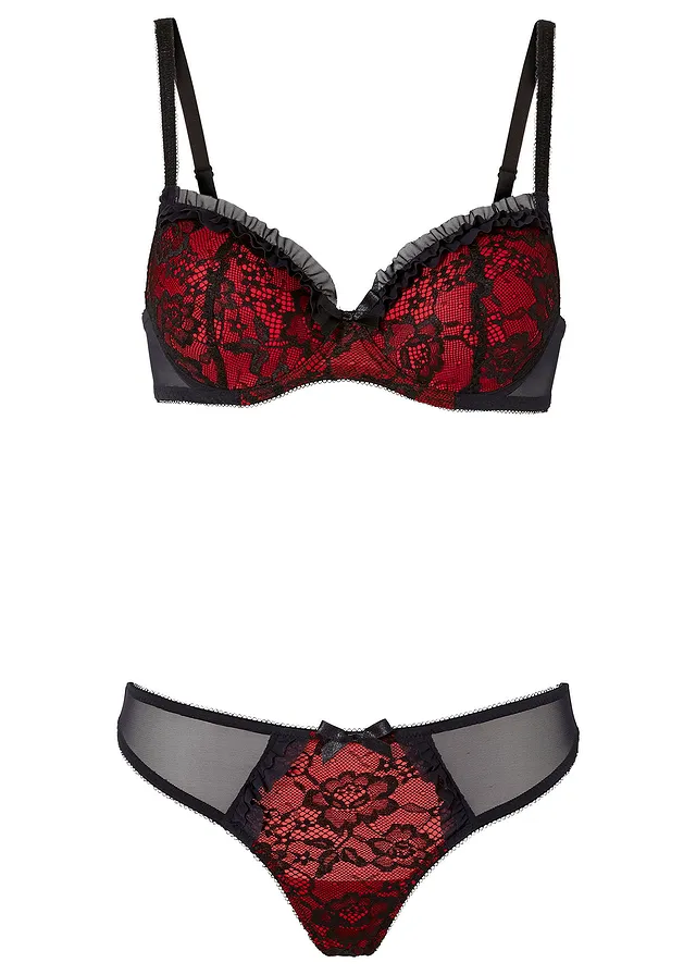 Sutien arcuri + string (set/2piese)