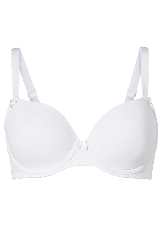 Voorgevormde bh met beugels, Kleur: wit