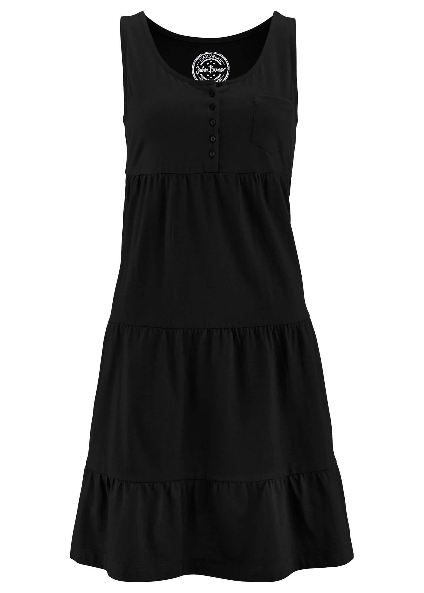 Jurk van katoen-jersey, petite • indigo • bonprix online shop