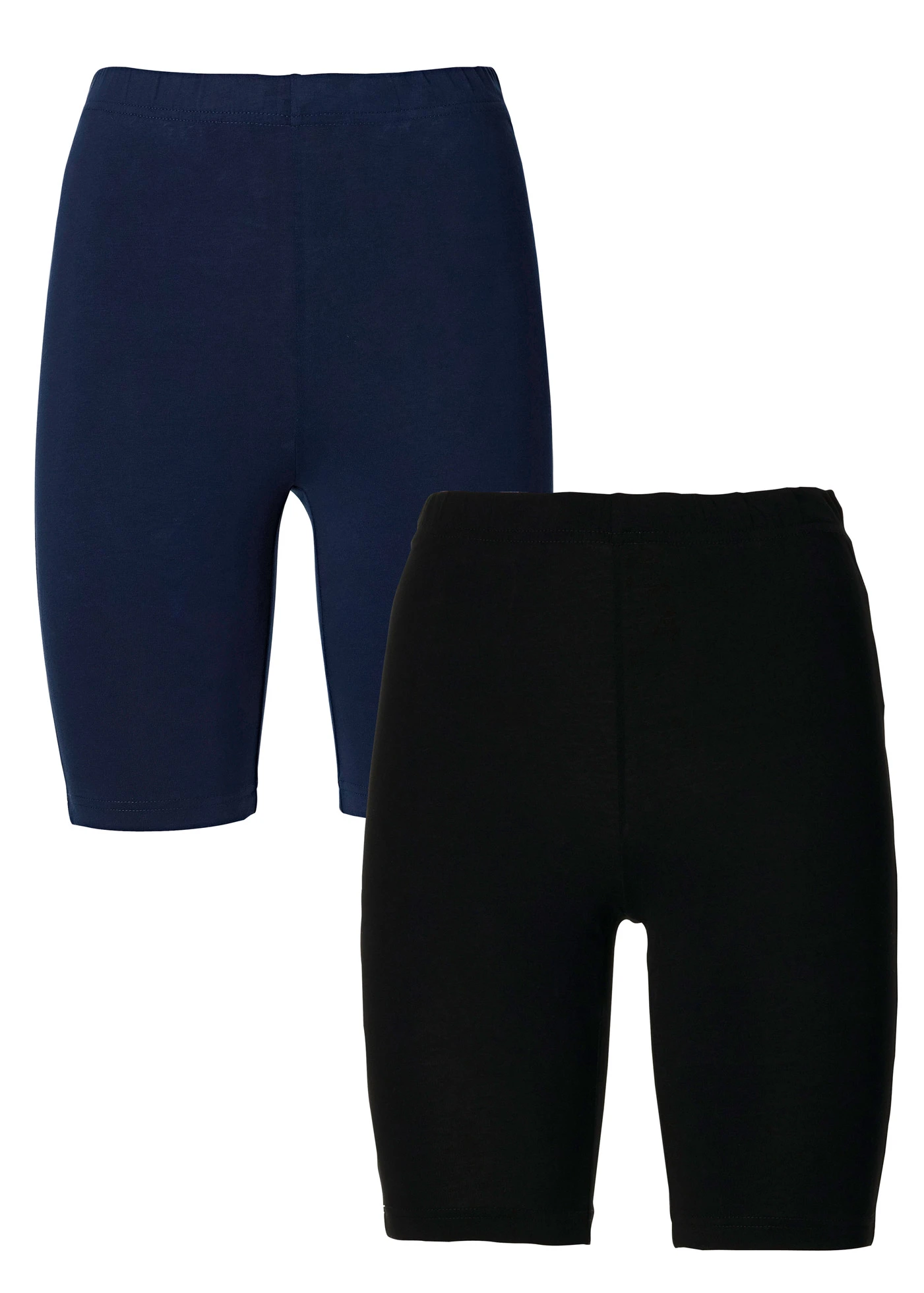 Korte legging (set van 2) • donkerblauw+zwart • bonprix online shop