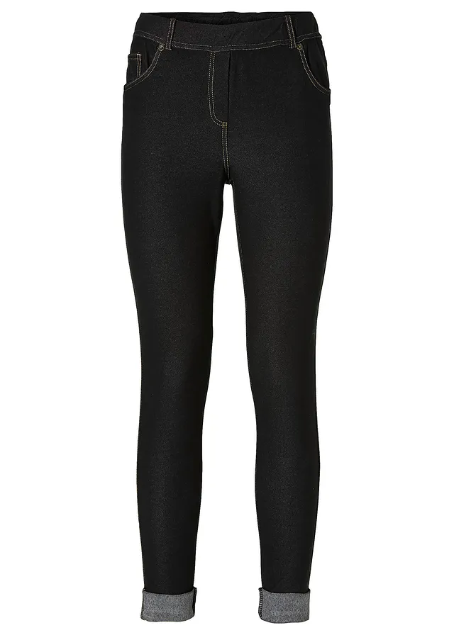 Colanți cu aspect de blugi