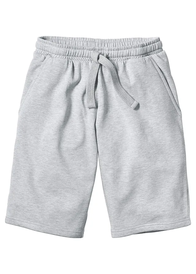 Sweat bermuda • lichtgrijs gemêleerd • bonprix online shop