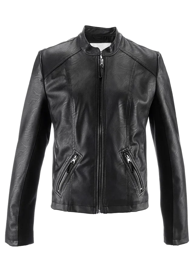 Koženková bunda z čistej viskózy