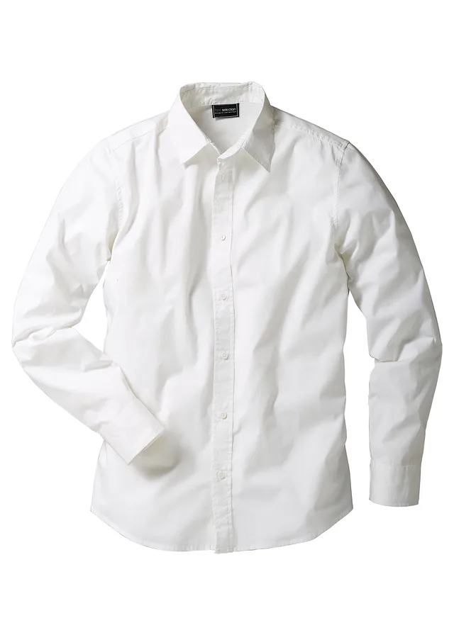 Cămașă stretch de business cu bumbac, Slim Fit