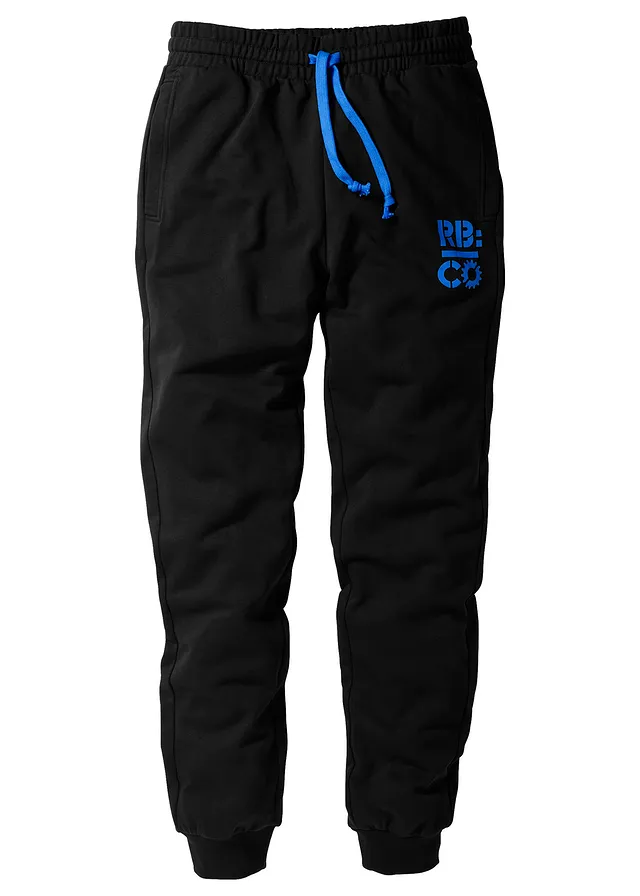 Pantaloni jogging cu detalii contrastante