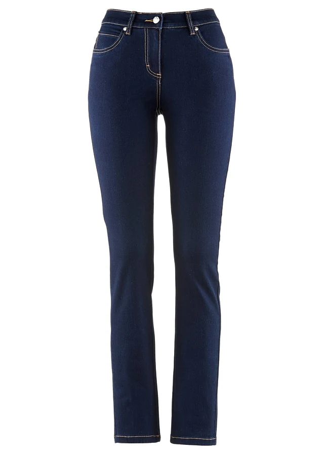Dżinsy o kroju slim fit, mid waist, z dużą zawartością stretchu