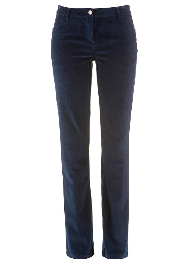 Pantalon extensible en velours côtelé