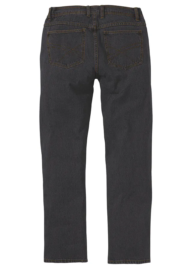 Blugi Classic Fit cu bandră elastică pe părți, straight