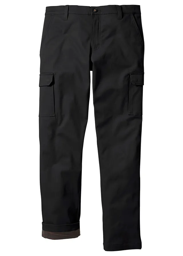 Pantaloni cargo termo, drepți Regular Fit