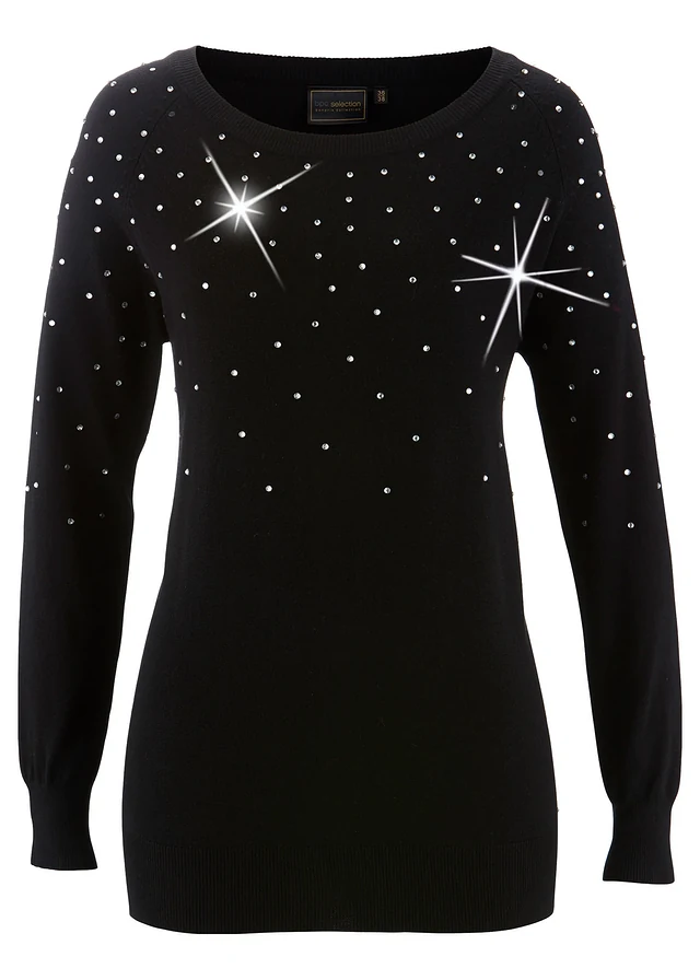 Pull long à strass