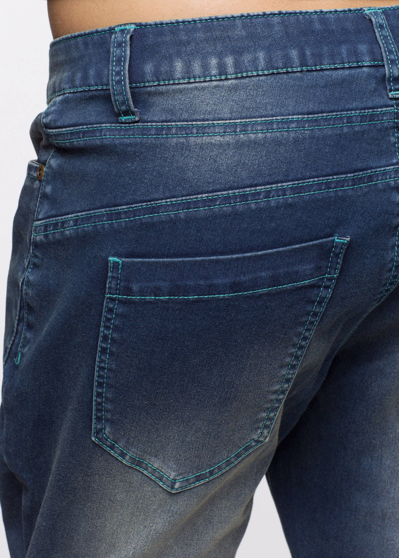 Strečové džíny Boyfriend, Low Waist • tmavě modrý denim used • bonprix obchod