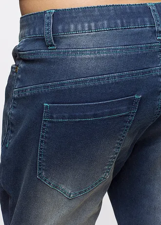 Strečové džíny Boyfriend, Low Waist • tmavě modrý denim used • bonprix obchod