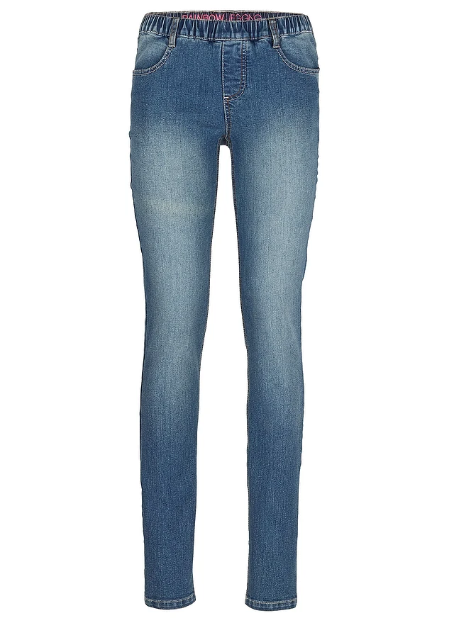 Dżinsy Skinny mid waist, z wygodnym paskiem