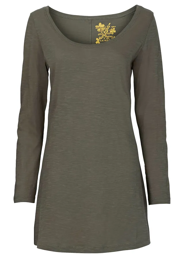 Bluză cu mâneci lungi din bumbac 100%