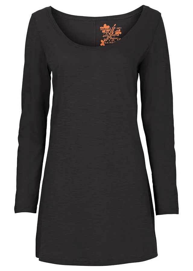 Tričko s dlhým rukávom z čistej bavlny