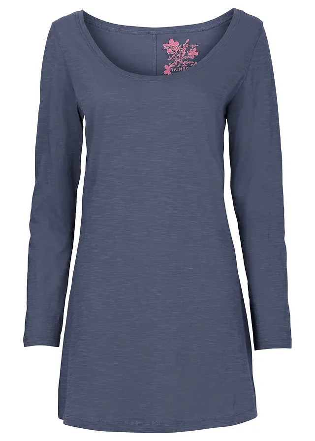 Bluză cu mâneci lungi din bumbac 100%