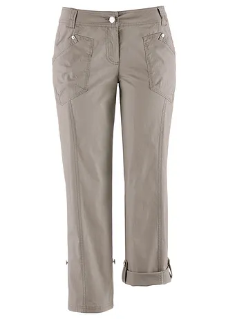Pantalon extensible cargo 3/4 • grès • Boutique bonprix