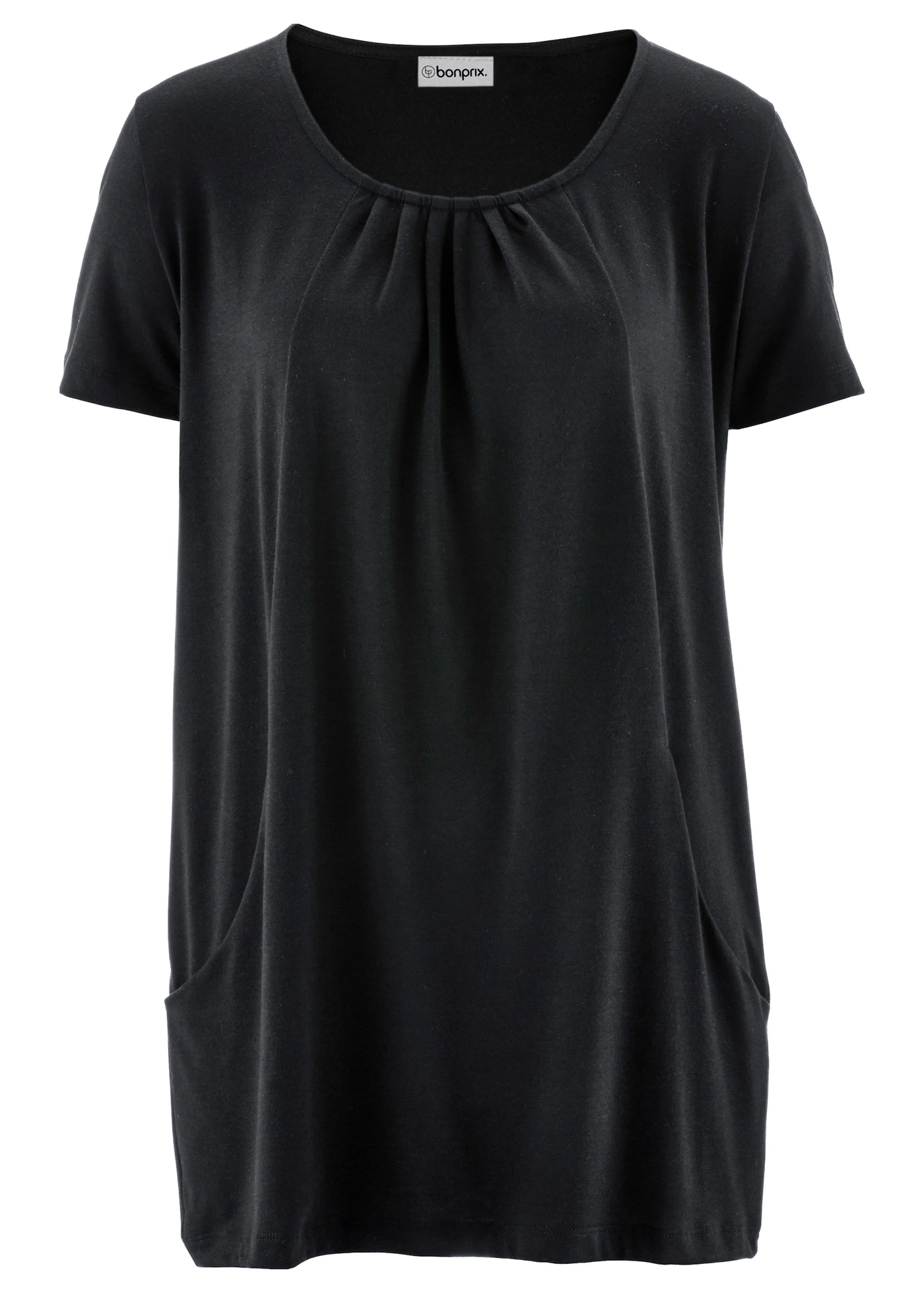 Dlouhé tričko s viskózou • tmavě modrá • bonprix obchod