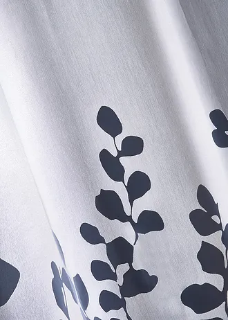 Voilage en dévoré avec feuilles (1 pce) • blanc floral • Boutique bonprix