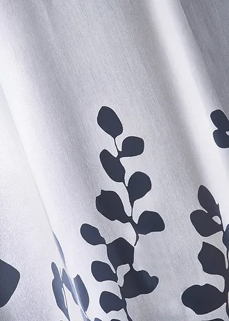 Záclona s listami (1 ks), vypaľovaná • biela • obchod bonprix