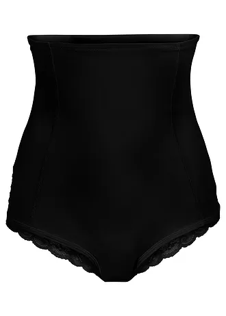 Stahovací bokové kalhotky s krajkovou vsadkou, silný tvarující efekt
