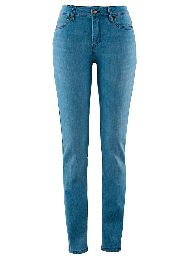 Jeansy skinny ze stretchem, mid waist