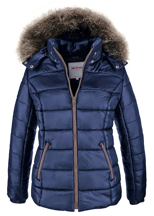 Doudoune à capuche, Couleur: bleu foncé
