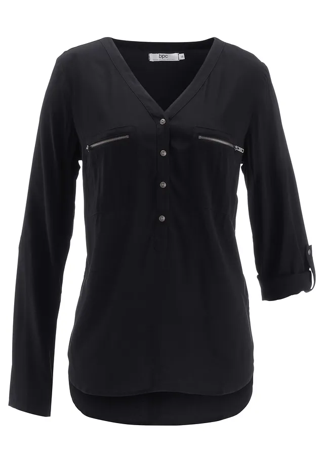 Bluză vîscoză cu decolteu în V