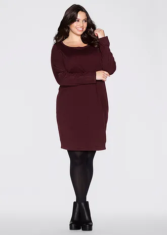 Gebreide jurk, Kleur: donkerrood