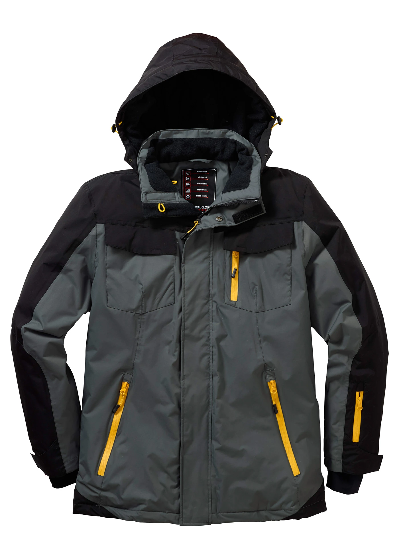 Veste outdoor imperméable à capuche amovible • anthracite-noir • Boutique bonprix