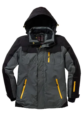 Veste outdoor imperméable à capuche amovible • anthracite-noir • Boutique bonprix