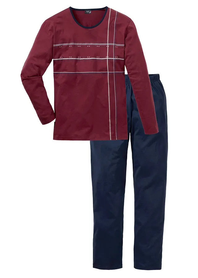 Pijama cu mâneci lungi cu bumbac