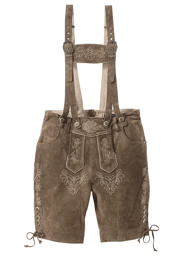 Pantaloni scurţi etno, piele