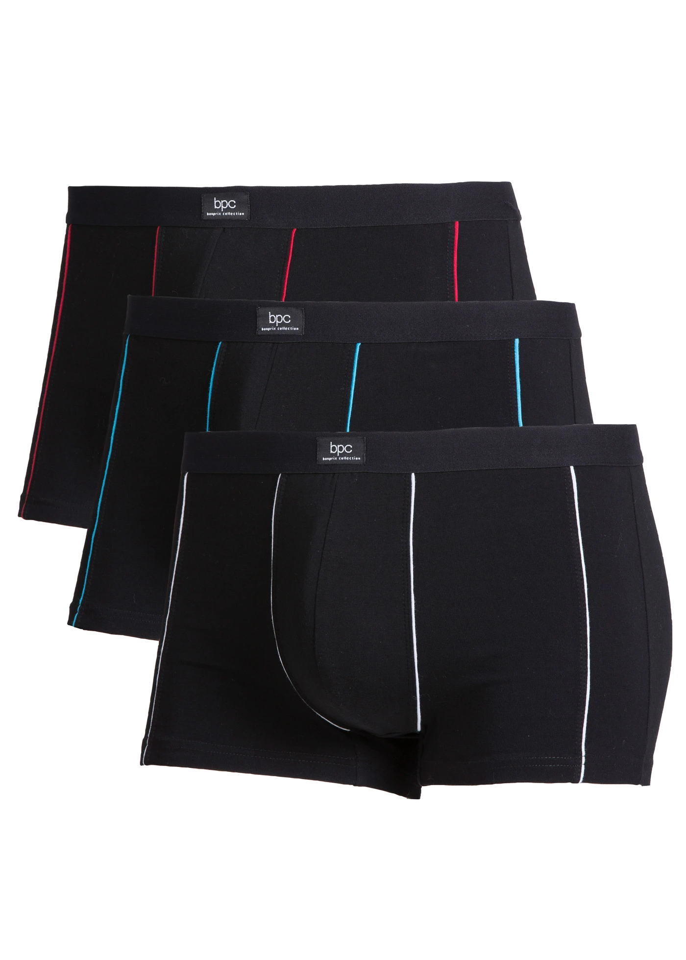 Přiléhavé boxerky s bavlnou  (3 ks v balení) • černá • bonprix obchod