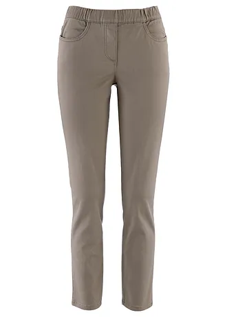 7/8 instapbroek met stretch, Kleur: taupe